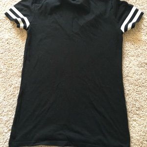 Pink black and white shirt